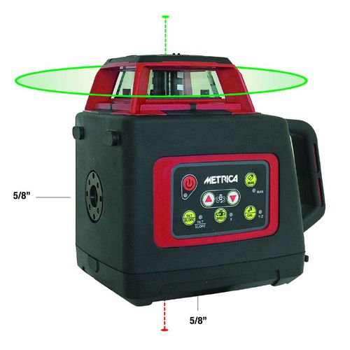 Lasernivelliergerät - BRAVO SL-GREEN - Metrica S.p.A. - drehbar / Präzision / horizontal