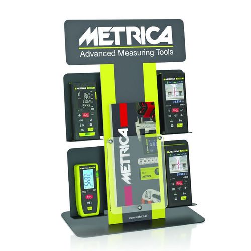 Präsentierregal für Messgeräte - EXPO FLASH - Metrica S.p.A. - Tisch / einseitig / mit 2 Regalbrettern