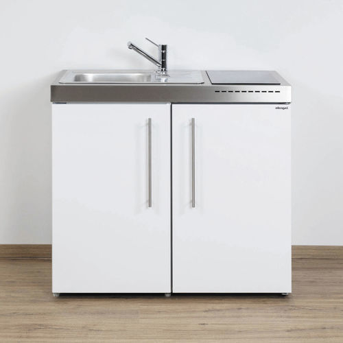 Kleine Kochnische - MP 100 - Stengel Steel Concept GmbH - Edelstahl / Kochplatte / mit Griffen