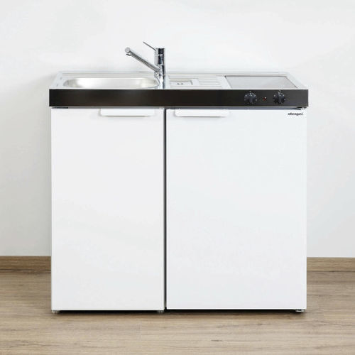 Kleine Kochnische - MK 90 - Stengel Steel Concept GmbH - Edelstahl / Kochplatte / Glaskeramik