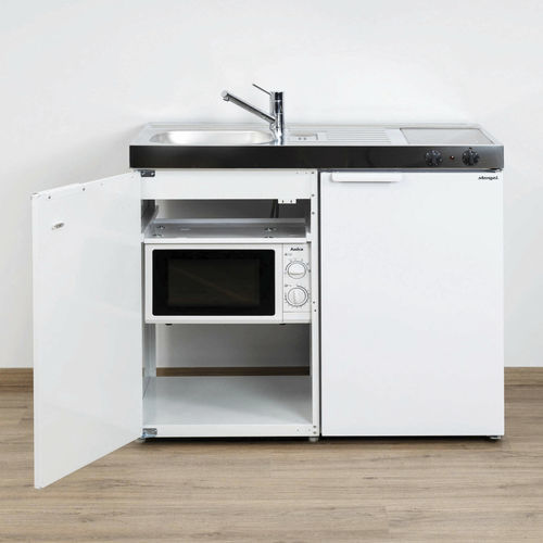 Kleine Kochnische - MKM 100 - Stengel Steel Concept GmbH - Metall / Kochplatte / mit Schwingtüren
