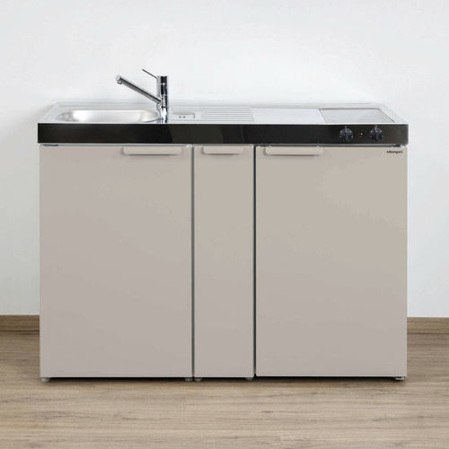 Kleine Kochnische - MK 120 A - Stengel Steel Concept GmbH - Metall / Kochplatte / Glaskeramik