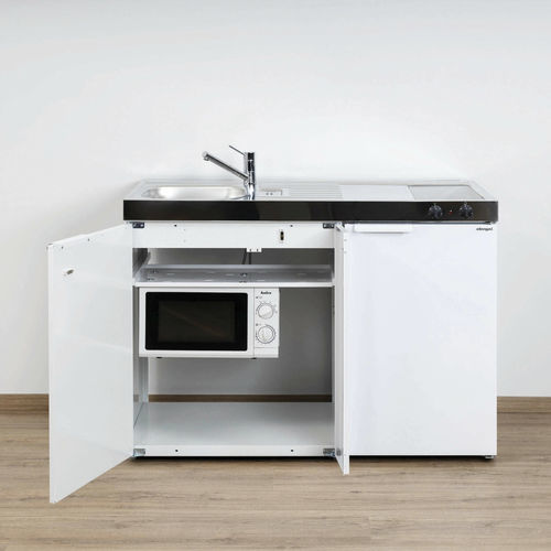 Kleine Kochnische - MKM 120 - Stengel Steel Concept GmbH - Metall / Kochplatte / mit Schwingtüren