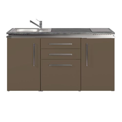 Kleine Kochnische - MD 160 - Stengel Steel Concept GmbH - Eiche / Schiefer / Edelstahl