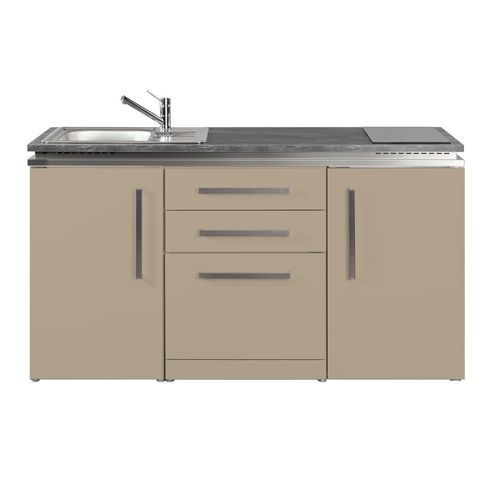 Kleine Kochnische - MDGS 160 - Stengel Steel Concept GmbH - Eiche / Schiefer / Beton