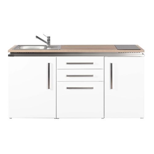 Kleine Kochnische - MD 170 - Stengel Steel Concept GmbH - Eiche / Schiefer / Beton