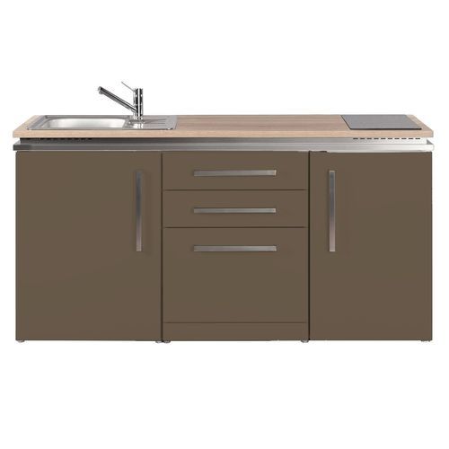 Kleine Kochnische - MDGS 170 - Stengel Steel Concept GmbH - Eiche / Schiefer / Edelstahl
