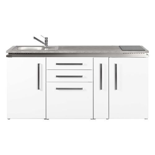 Kleine Kochnische - MD 180 A - Stengel Steel Concept GmbH - Eiche / Schiefer / Edelstahl