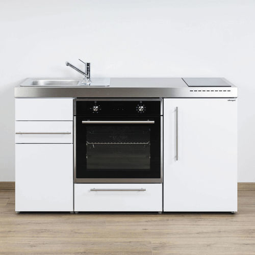 Kleine Kochnische - MPB 150 - Stengel Steel Concept GmbH - aus lackiertem Metall / mit Griffen / Induktion