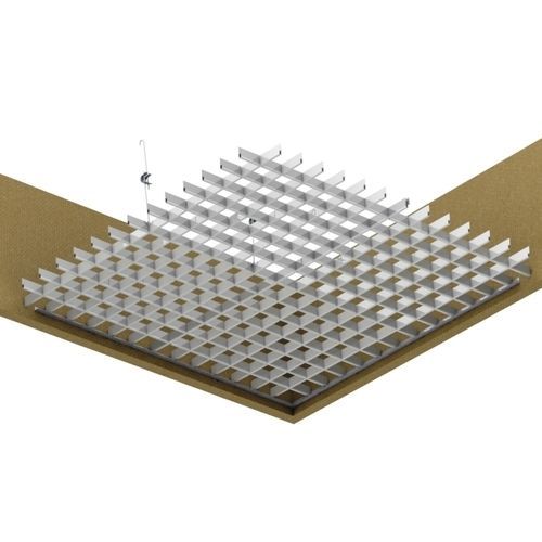 Aluminium-Zwischendecke - Open Cell T10 - SEPA ALUMINYUM A.S. - galvanisiertem Stahl / Platten / für Büro
