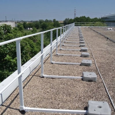 Aluminium-Geländer - SICURPAL SRL - Stahl / eingerahmt / für Außenbereich