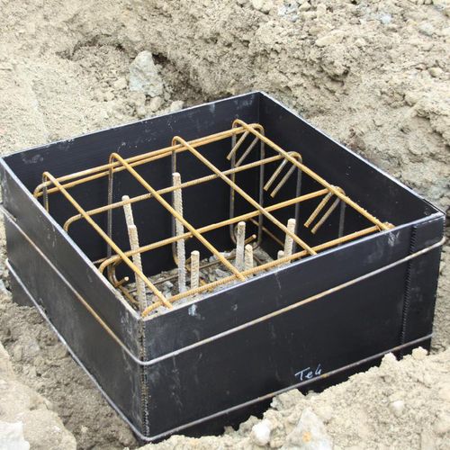 Rechteckige Schalung - Cofravite - SIIB FRANCE - Polypropylen / für Fundament / recycelbar