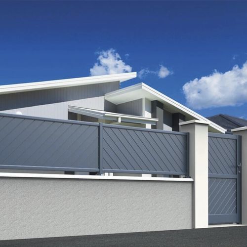 Lamellenzaun - Arica - CEBEL - für Wohnhaus / Aluminium / Vollmaterial
