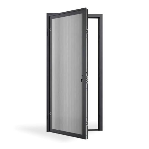 Eingangstür - EVOLUTION - GRUPPO PRIMAVERA SRL - Aluminium / galvanisiertem Stahl / einflügelig