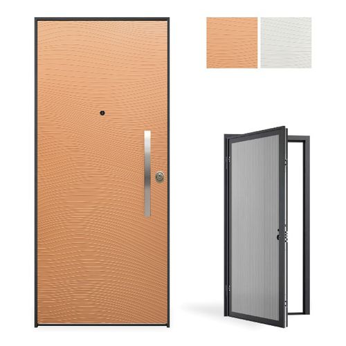 Eingangstür - Evolution Dune - GRUPPO PRIMAVERA SRL - Aluminium / galvanisiertem Stahl / melaminbeschichtet