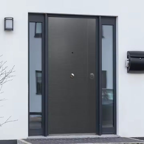 Eingangstür - E-lite Millerighe - GRUPPO PRIMAVERA SRL - Aluminium / galvanisiertem Stahl / melaminbeschichtet