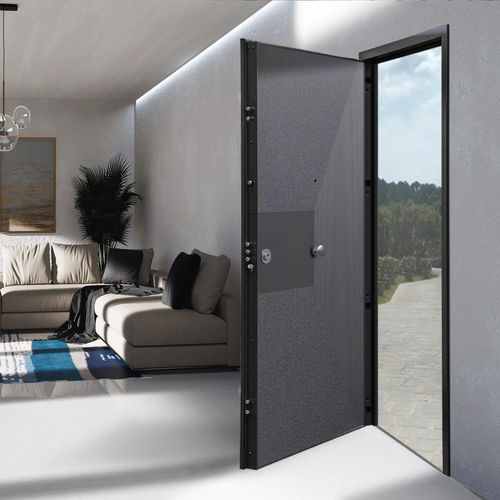 Eingangstür - E-lite Lux - GRUPPO PRIMAVERA SRL - Aluminium / galvanisiertem Stahl / melaminbeschichtet