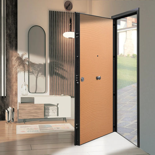 Eingangstür - THERMOENERGY CL4 Dune - GRUPPO PRIMAVERA SRL - Aluminium / galvanisiertem Stahl / melaminbeschichtet