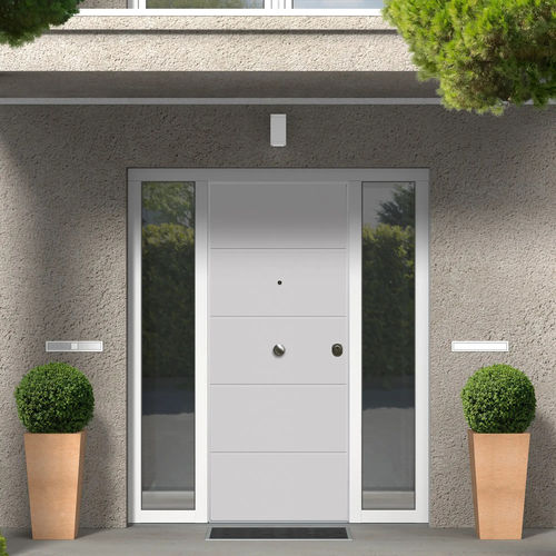 Eingangstür - THERMOENERGY CL4 Penta - GRUPPO PRIMAVERA SRL - Aluminium / galvanisiertem Stahl / melaminbeschichtet