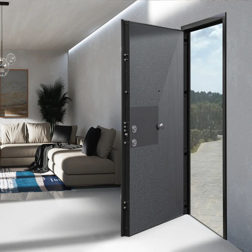 Eingangstür - THERMOENERGY Lux - GRUPPO PRIMAVERA SRL - Aluminium / galvanisiertem Stahl / melaminbeschichtet