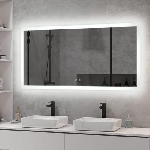 Wandmontierter Spiegel für Badezimmer - Foshan Sunvin Ceramics CO., Ltd - für Gewerbegebrauch / modern / rechteckig