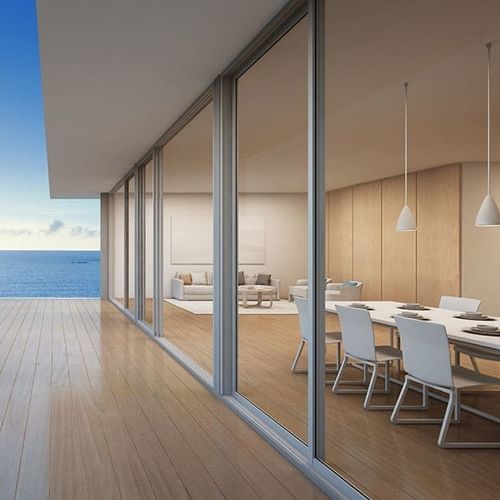 Glasschiebetür - ALUXO  - OXXO EVOLUTION - Aluminium / Aluminiumstruktur / mit Doppelverglasung