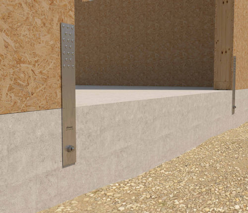 Ankerplatte für Paneele - WHT PLATE C - HOLZ TECHNIC - perforiert / Edelstahl