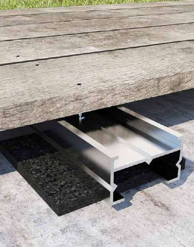 Aluminium-Befestigungsprofil - ALU TERRACE - HOLZ TECHNIC - anodisiertes Aluminium / für Terrassendielen