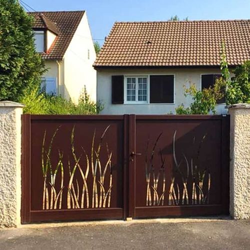 Einflügeliges Tor - Hercule T21901 - CEMOGI - Schiebe / rechts / lackiertes Aluminium