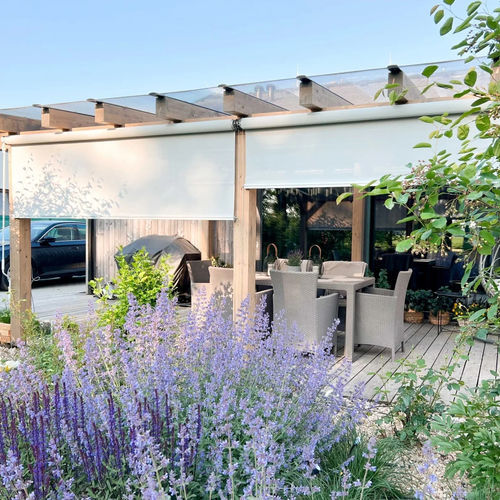 Jalousie für Fenster - Reef Roll  - Maanta - für Pergola / für Terrasse / Edelstahl