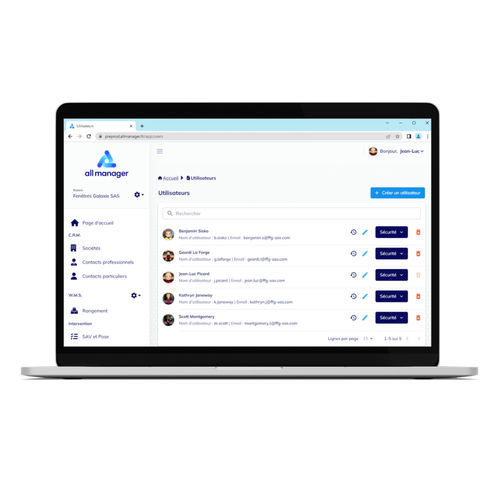 Management-Software - ALL MANAGER - für Schreinerwerkstatt / Windows / Android