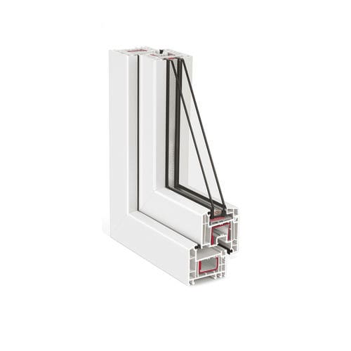 PVC-Fenster - Euro 70 - INWEST - PROFIL - Flügel / mit Doppelverglasung / weiß