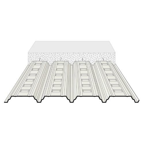 Verlorene Schalung - 4.250.45 - PROFIL C - galvanisiertem Stahl / für Decke / für Balkon