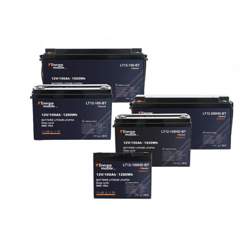 Lithium-Batterie - LT-BT - ENERGIE MOBILE - rechteckig / 12 V / für professionellen Einsatz