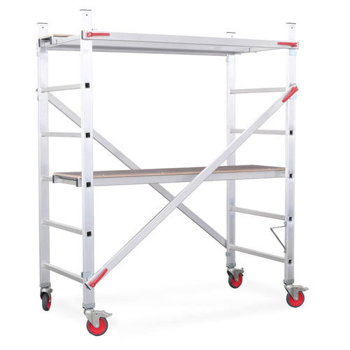 Aluminiumgerüst - ONE PLUS - JORMAX INDUSTRIA LDA - auf Rollen / geringe Höhe