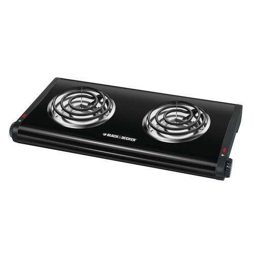 Elektrisches Kochfeld - DB1002B - Black & Decker - 2-flammig / Aufsatz / tragbar
