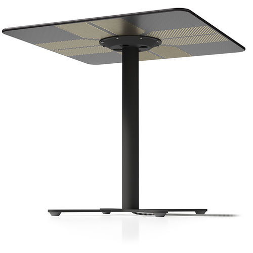 Beheizt Bistrotisch - QUATRO - The Warming Surfaces Company - modern / Laminat / Gestell aus Metall