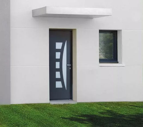 Eingangstür - ACORA - WIBAIE - Aluminium / einflügelig / modern