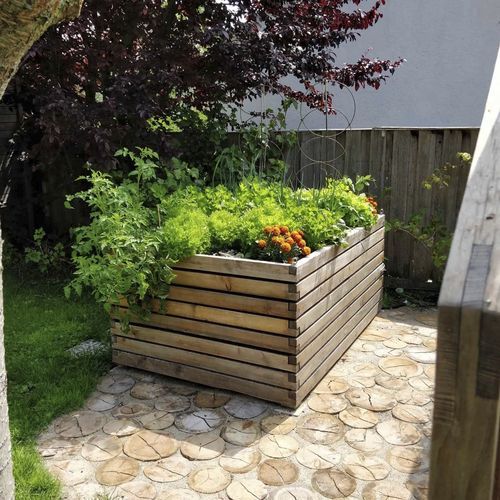 Pflanzkasten für Kräuter / Lärche - Gartenfrosch GmbH - für Privatgebrauch / für Außenbereich / mit integrierter Bewässerung