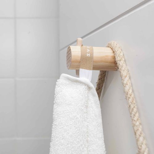 Moderner Garderobenhaken - Ssafia - Kiefer / Einpersonen / für Badezimmer
