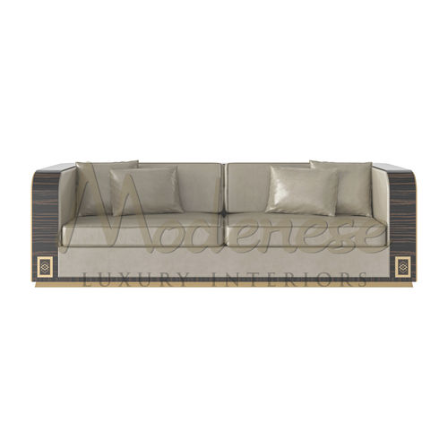 Modernes Sofa - Zenith Comfort - MODENESE Contemporary Furniture - Stoff / Leder / beige