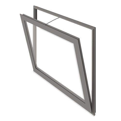 Rauchabzugsfenster / extrudiertes Aluminium - PERVEA - TRIA FRANCE - Glas / Rauch- und Wärmeabzugsanlage / für Fassaden