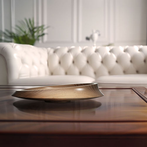 Nussbaum-Tischdekoration - Noble Walnut - Canzien - handgefertigt / minimalistisch / Made in Italy