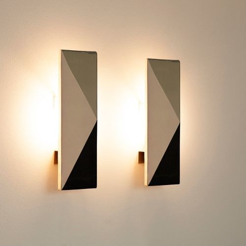 Moderne Wandleuchte - TILE VN - Violaine d'Harcourt - für den Innenraum / Keramik / geometrisch