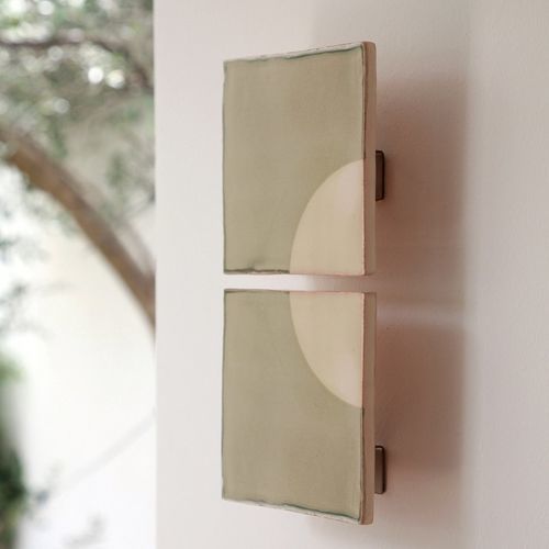 Moderne Wandleuchte - MOON V - Violaine d'Harcourt - für den Innenraum / für Außenbereich / Aluminium