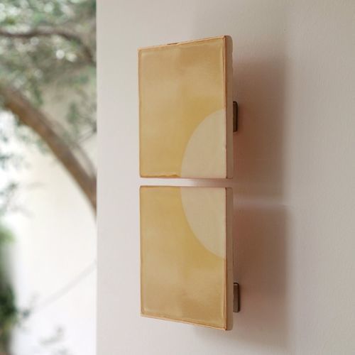 Moderne Wandleuchte - TILES MOON J - Violaine d'Harcourt - für den Innenraum / für Außenbereich / Aluminium