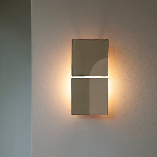 Moderne Wandleuchte - TILES DOOR V - Violaine d'Harcourt - für den Innenraum / für Außenbereich / Aluminium