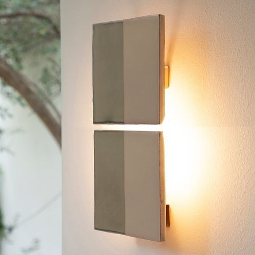 Moderne Wandleuchte - LINE V - Violaine d'Harcourt - für den Innenraum / für Außenbereich / Aluminium