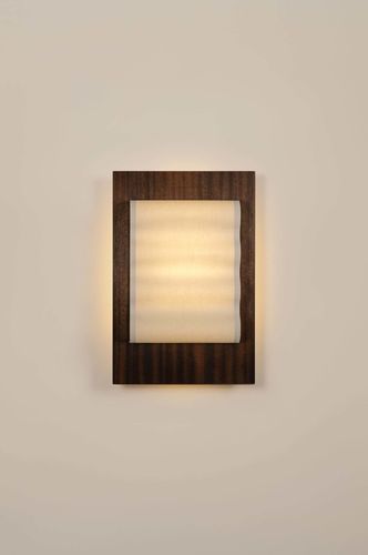 Wandleuchte / minimalistisches Design - Frame Wood - Violaine d'Harcourt - für den Innenraum / Mahagoni / Holzfurnier