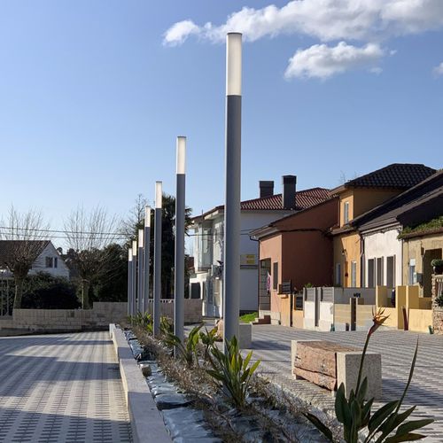 Straßenlaterne - ANUBIS-LED - IDELNOR - modern / galvanisiertem Stahl / thermolackierter Stahl